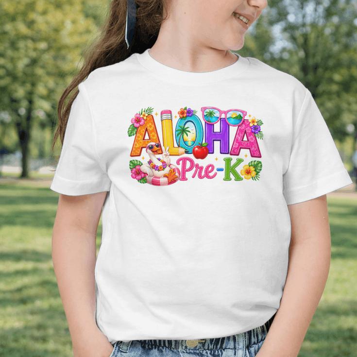 Aloha Pre-K Tropical Floral Beach Silly Goose Back To School Graphic Toddler T-Shirt Aloha Pre-K Tropical Floral Beach Silly Goose Back To School Graphic Toddler T-Shirt