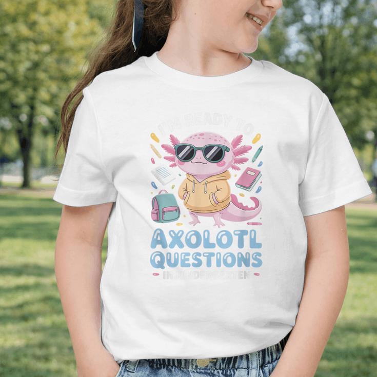 Axolotl Questions Kindergarten Back To School Graphic Toddler T-Shirt Axolotl Questions Kindergarten Back To School Graphic Toddler T-Shirt