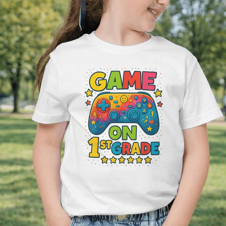 Back To School 1st Grade Boys Gamer First Day School Level Graphic Toddler T-Shirt