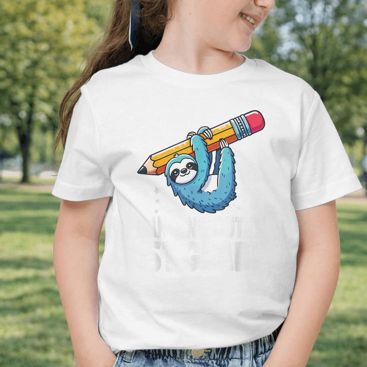 Back To School First Grade Sloth Hanging Out In 1st Grade Graphic Toddler T-Shirt Back To School First Grade Sloth Hanging Out In 1st Grade Graphic Toddler T-Shirt
