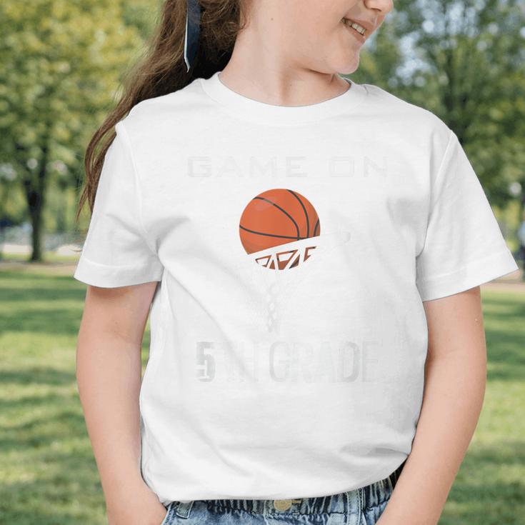 Back To School Game On 5th Grade Basketball Kids Graphic Toddler T-Shirt Back To School Game On 5th Grade Basketball Kids Graphic Toddler T-Shirt