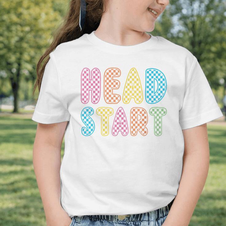 Back To School Head Start First Day Men Women Kid Checkered Graphic Toddler T-Shirt Back To School Head Start First Day Men Women Kid Checkered Graphic Toddler T-Shirt