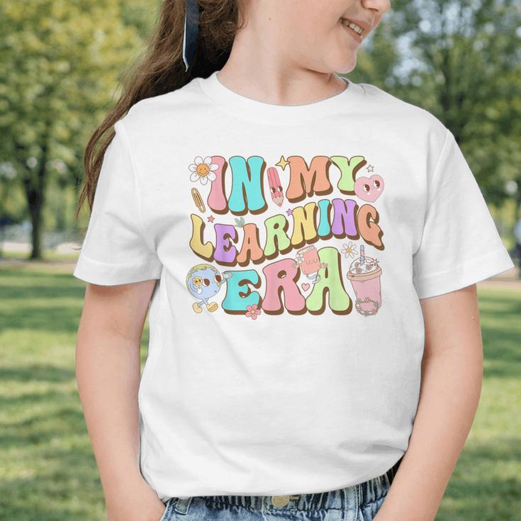 Back To School In My Learning Era Student Pre-K Kindergarten Graphic Toddler T-Shirt Back To School In My Learning Era Student Pre-K Kindergarten Graphic Toddler T-Shirt