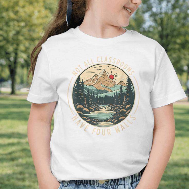 Back To School Not All Classrooms Have Four Walls Camping Graphic Toddler T-Shirt Back To School Not All Classrooms Have Four Walls Camping Graphic Toddler T-Shirt