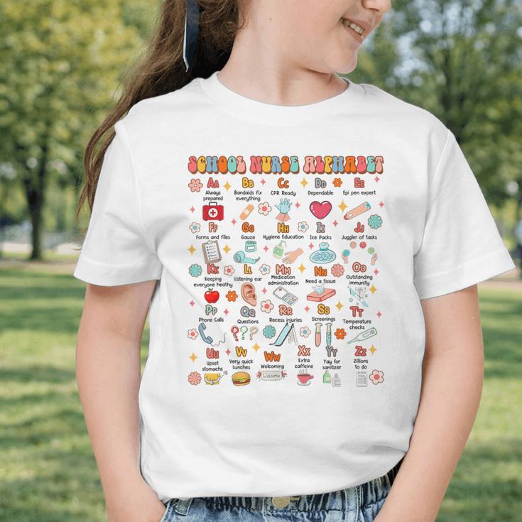Back To School School Nurse Alphabet School Nurse Life Graphic Toddler T-Shirt Back To School School Nurse Alphabet School Nurse Life Graphic Toddler T-Shirt