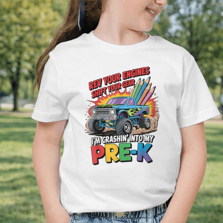 Back To School Pre-K Preschool Monster Truck First Day Boys Graphic Toddler T-Shirt