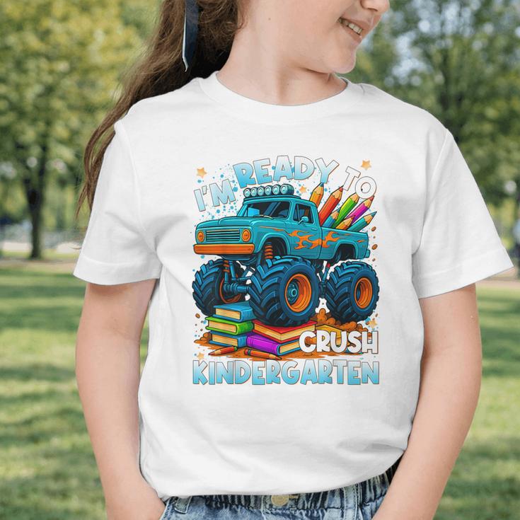 Back To School Ready To Crush Kindergarten Monster Truck Boy Graphic Toddler T-Shirt Back To School Ready To Crush Kindergarten Monster Truck Boy Graphic Toddler T-Shirt