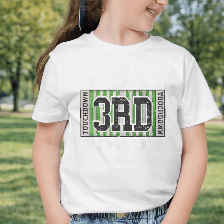 Back To School Ready To Tackle 3rd Grade Football Graphic Toddler T-Shirt Back To School Ready To Tackle 3rd Grade Football Graphic Toddler T-Shirt