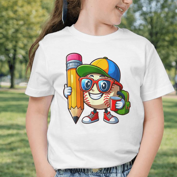 Baseball Lovers Pencil Back To School Kids Boys Girls Graphic Toddler T-Shirt