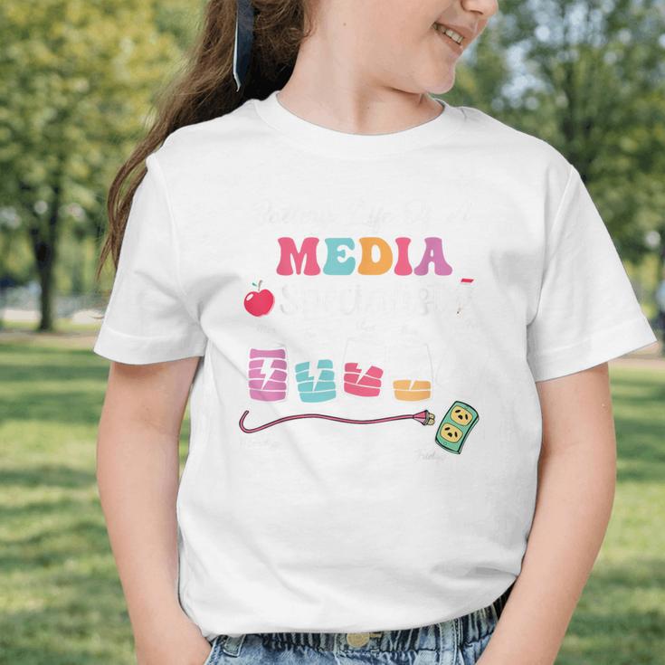 Battery Life Of A Media Specialist Back To School Graphic Toddler T-Shirt