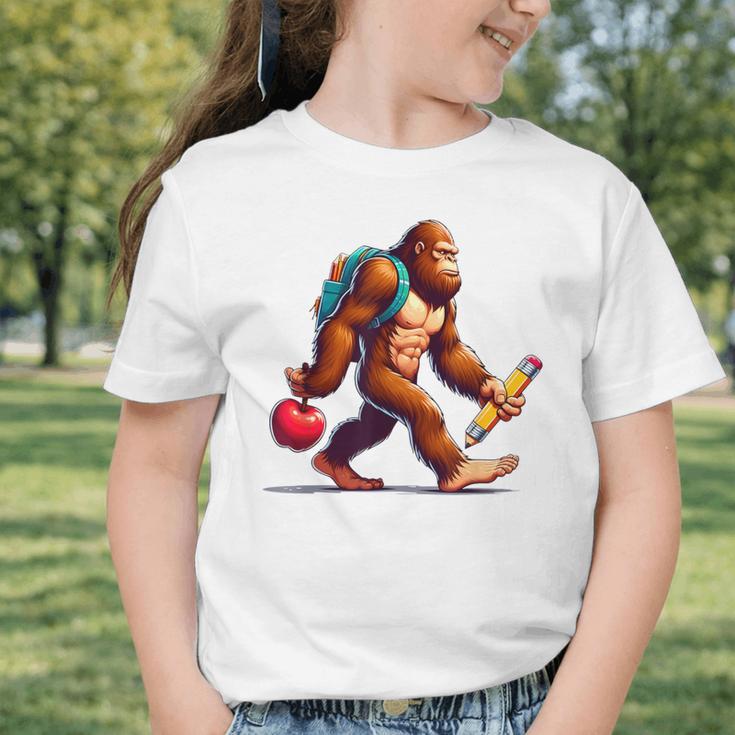 Bigfoot Lovers Pencil Back To School Kids Boys Girls Graphic Toddler T-Shirt