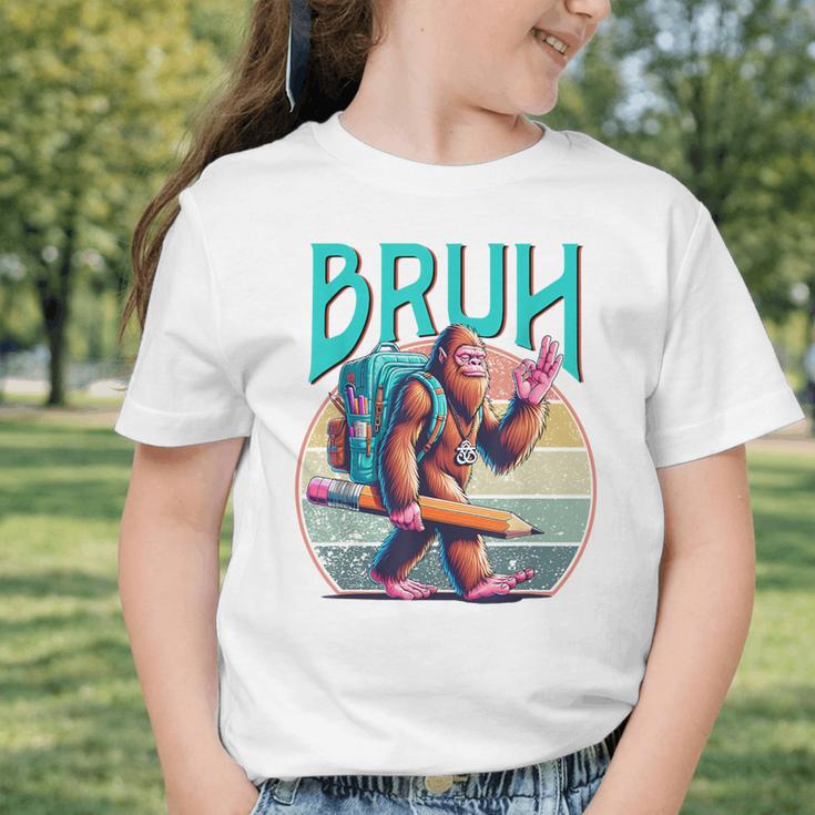 Boys Modern Bruh Big Foot Back To School Graphic Graphic Toddler T-Shirt Boys Modern Bruh Big Foot Back To School Graphic Graphic Toddler T-Shirt