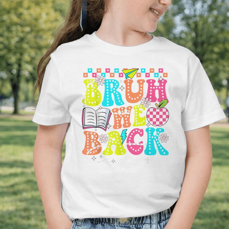 Bruh We Back Paraprofessional Back To School Graphic Toddler T-Shirt Bruh We Back Paraprofessional Back To School Graphic Toddler T-Shirt
