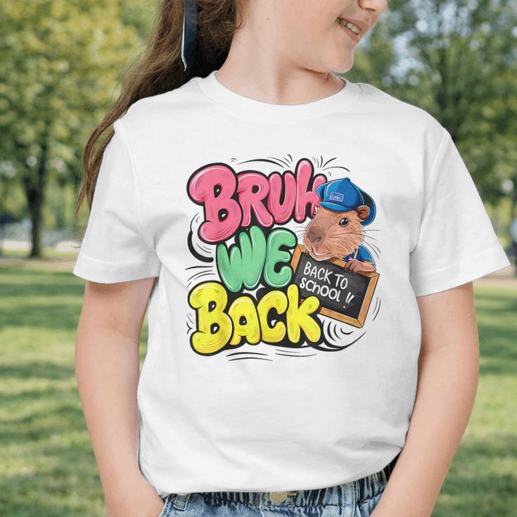 Bruh Wir UnterstüTzen Den Ersten Schulday Back To School Capybara Graphic Toddler T-Shirt Bruh Wir UnterstüTzen Den Ersten Schulday Back To School Capybara Graphic Toddler T-Shirt