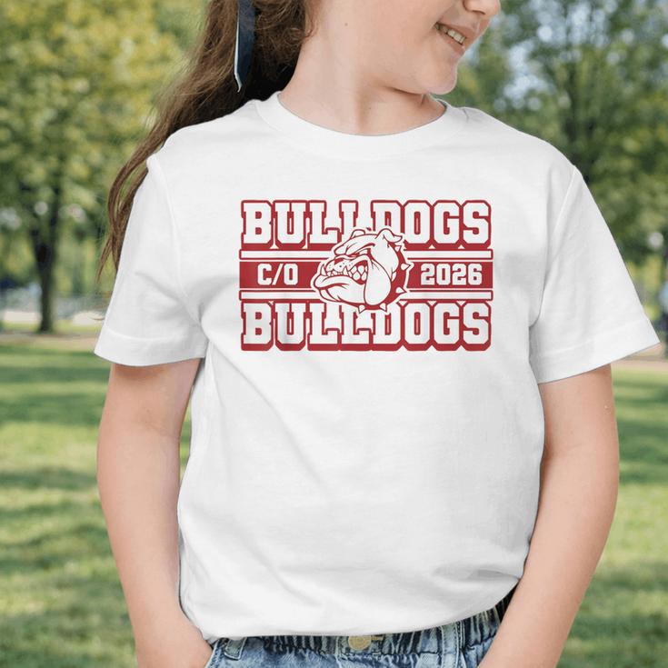 Bulldogs Class Of 2026 Back To School Senior Spirit M Graphic Toddler T-Shirt Bulldogs Class Of 2026 Back To School Senior Spirit M Graphic Toddler T-Shirt