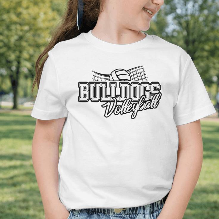 Bulldogs Volleyball Back To School Spirit Graphic Toddler T-Shirt