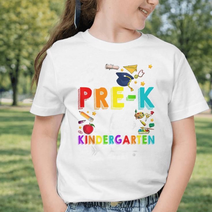 Bye Pre-K Hello Kindergarten Students Pupils Back To School Graphic Toddler T-Shirt Bye Pre-K Hello Kindergarten Students Pupils Back To School Graphic Toddler T-Shirt