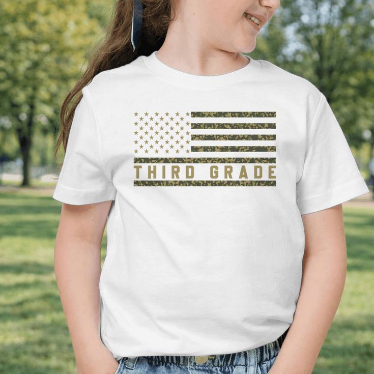 Camo American Flag Third Grade Back To School 3rd Grade Premium Tri-Blend Graphic Toddler T-Shirt Camo American Flag Third Grade Back To School 3rd Grade Premium Tri-Blend Graphic Toddler T-Shirt