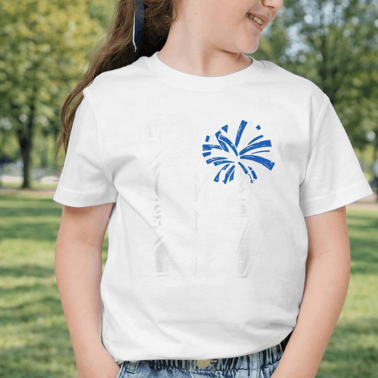 Class Of 2027 Cheer Blue Senior 2027 Back To School Graphic Toddler T-Shirt Class Of 2027 Cheer Blue Senior 2027 Back To School Graphic Toddler T-Shirt