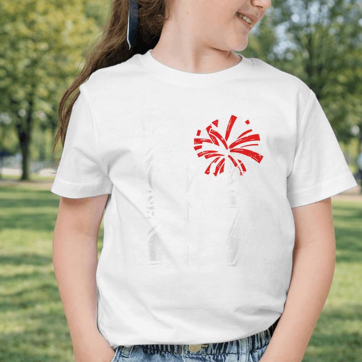 Class Of 2027 Cheer Red Senior 2027 Back To School Graphic Toddler T-Shirt