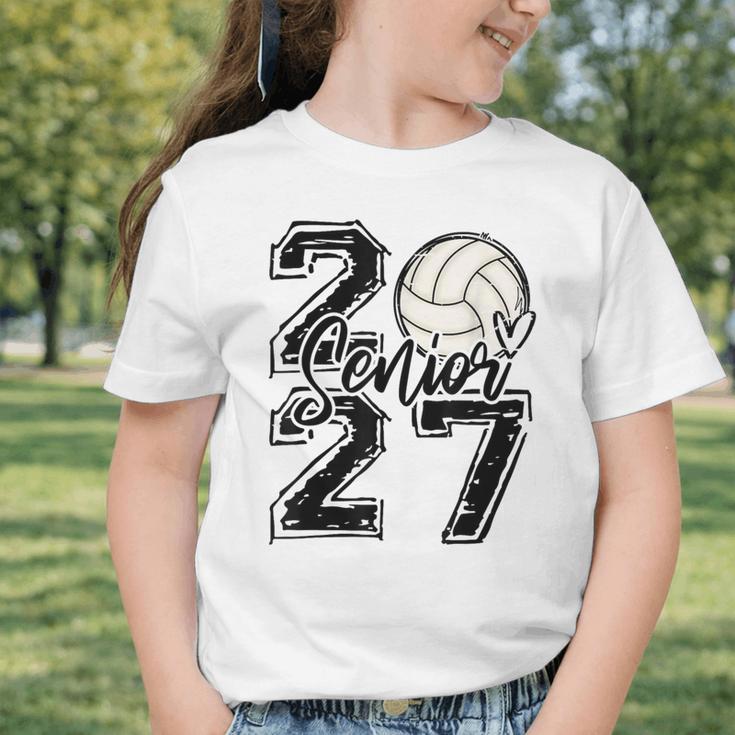 Class Of 2027 Volleyball Senior 2027 Back To School Graphic Toddler T-Shirt Class Of 2027 Volleyball Senior 2027 Back To School Graphic Toddler T-Shirt