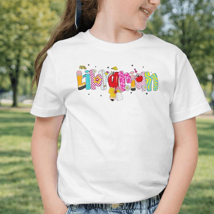 Coquette Pencil Bow Librarian Back To School Bookworm Graphic Toddler T-Shirt Coquette Pencil Bow Librarian Back To School Bookworm Graphic Toddler T-Shirt