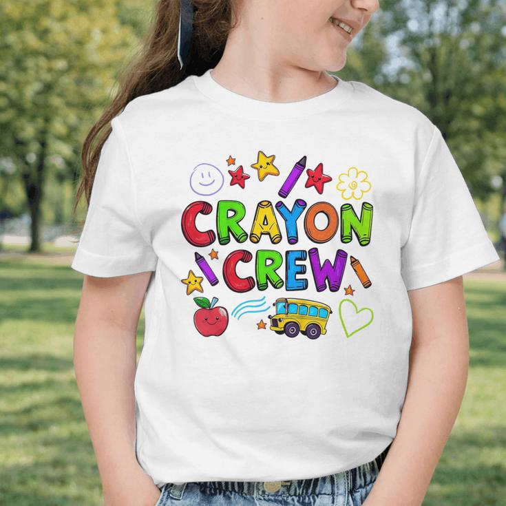 Crayon Crew Cute Back To School Graphic Toddler T-Shirt Crayon Crew Cute Back To School Graphic Toddler T-Shirt
