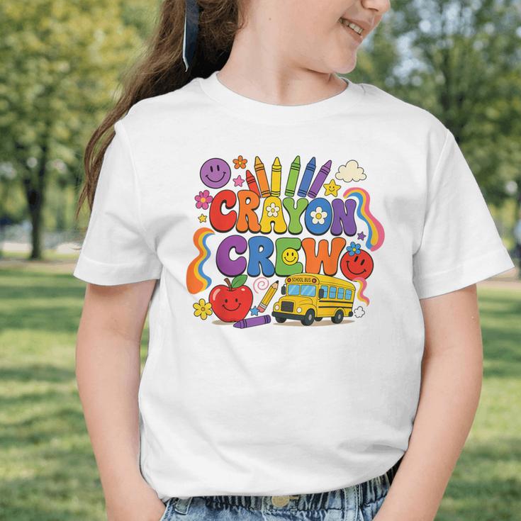 Crayon Crew Cute Back To School Vibes Student Graphic Toddler T-Shirt Crayon Crew Cute Back To School Vibes Student Graphic Toddler T-Shirt