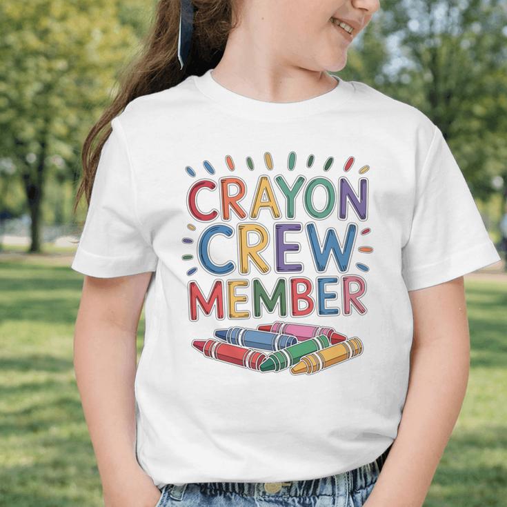 Crayon Crew Member Back To School Coloring Art Classes Graphic Toddler T-Shirt Crayon Crew Member Back To School Coloring Art Classes Graphic Toddler T-Shirt
