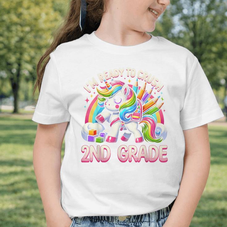 Crush 2nd Grade Girls Back To School Unicorn First Day Cute Graphic Toddler T-Shirt Crush 2nd Grade Girls Back To School Unicorn First Day Cute Graphic Toddler T-Shirt