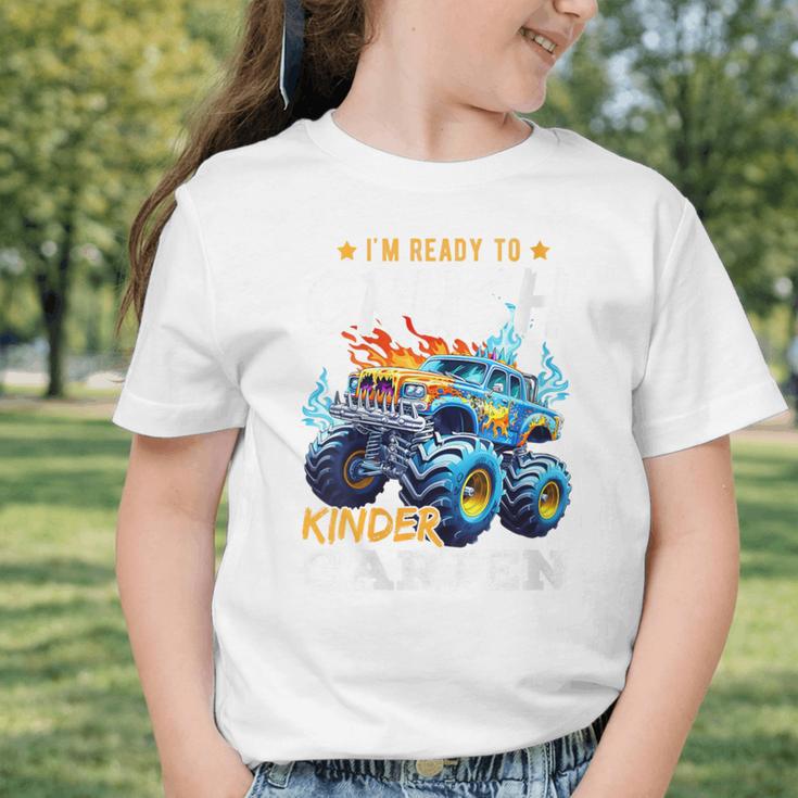Crush Kindergarten Monster Truck Back To School Boys Graphic Toddler T-Shirt