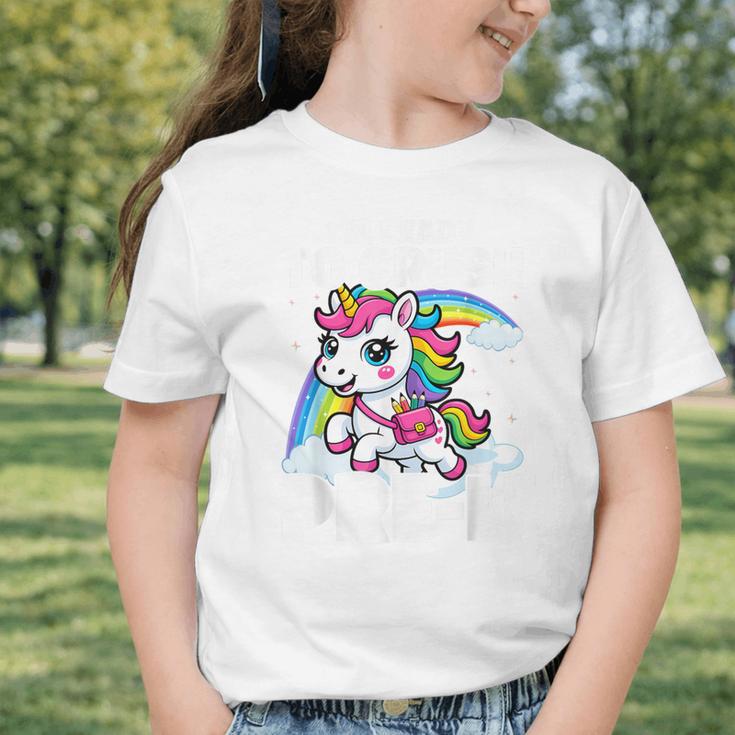 Crush Pre-K Girls Back To School Unicorn First Day Preschool Graphic Toddler T-Shirt