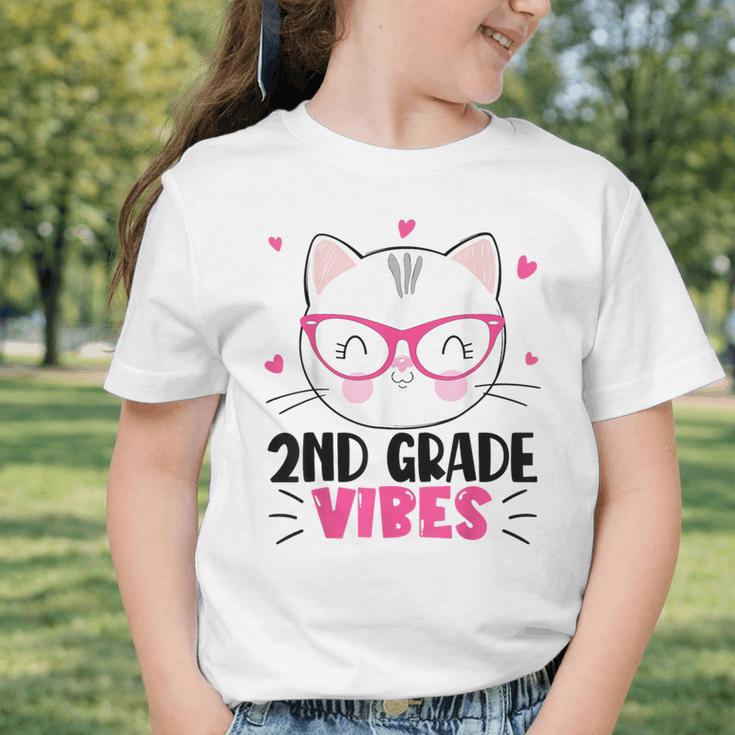 Cute 2nd Grade Vibes Cat Kitten Lover Back To School Girls Graphic Toddler T-Shirt Cute 2nd Grade Vibes Cat Kitten Lover Back To School Girls Graphic Toddler T-Shirt