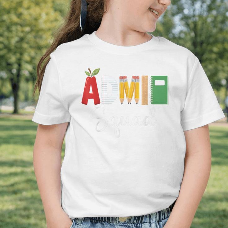 Cute Admin Squad Crew Team Back To School Office Staff Team Graphic Toddler T-Shirt Cute Admin Squad Crew Team Back To School Office Staff Team Graphic Toddler T-Shirt