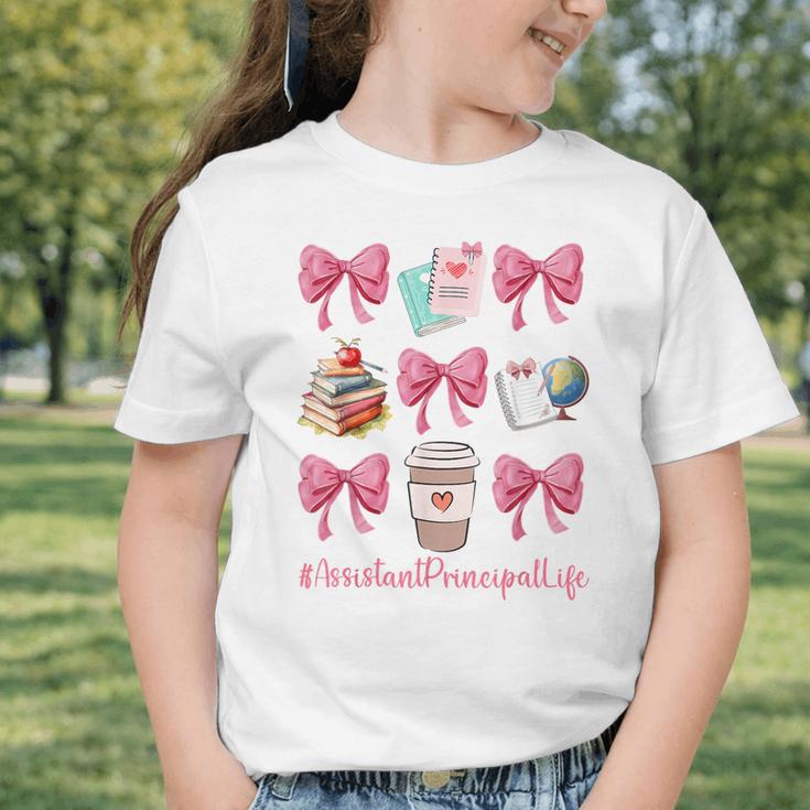 Cute Coquette Bows Assistant Principal Life Back To School Graphic Toddler T-Shirt Cute Coquette Bows Assistant Principal Life Back To School Graphic Toddler T-Shirt