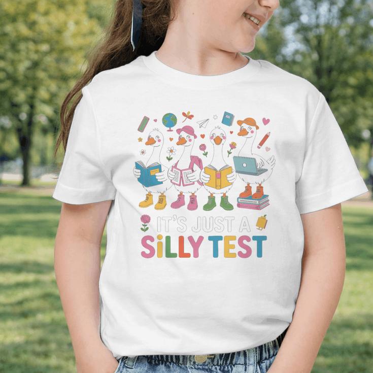 Cute Geese Silly Test Back To School Student Motivation Graphic Toddler T-Shirt