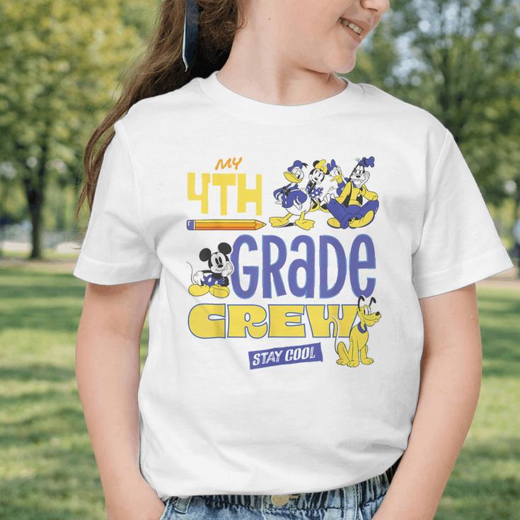 Disney My 4th Grade Crew Stay Cool Back To School Friends Graphic Toddler T-Shirt