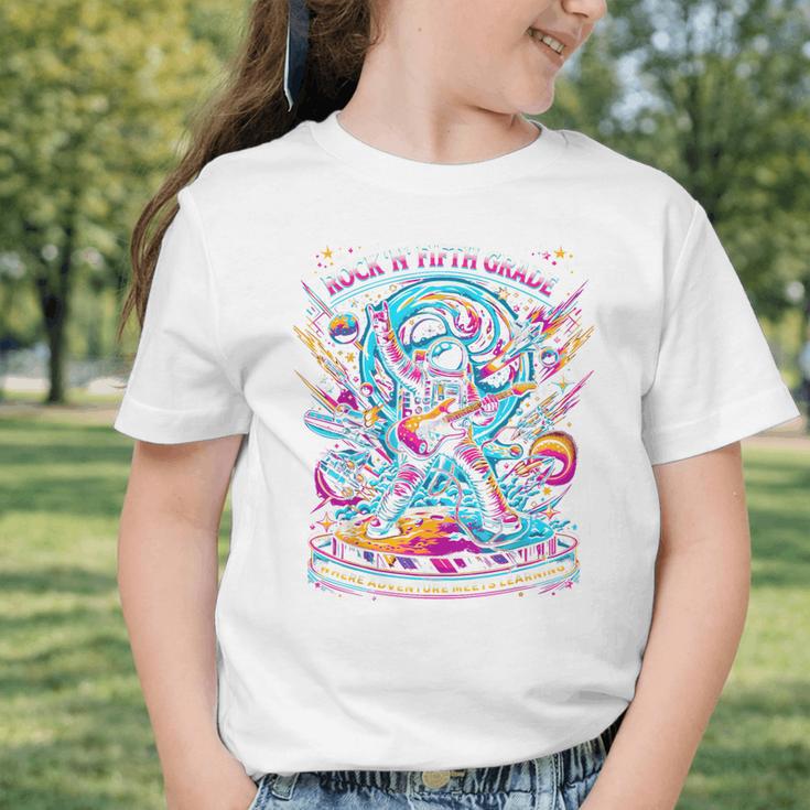 Fifth Grade Back To School Space Rocket Astronaut Graphic Toddler T-Shirt