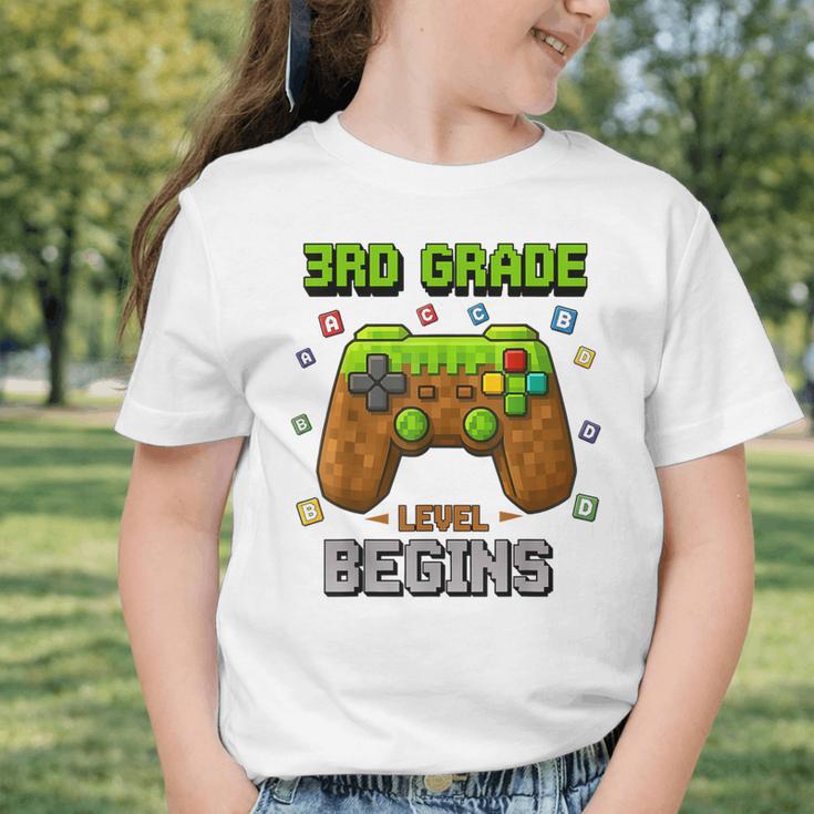 First Day Of 3rd Grade Level Begins Back To School Boy Graphic Toddler T-Shirt
