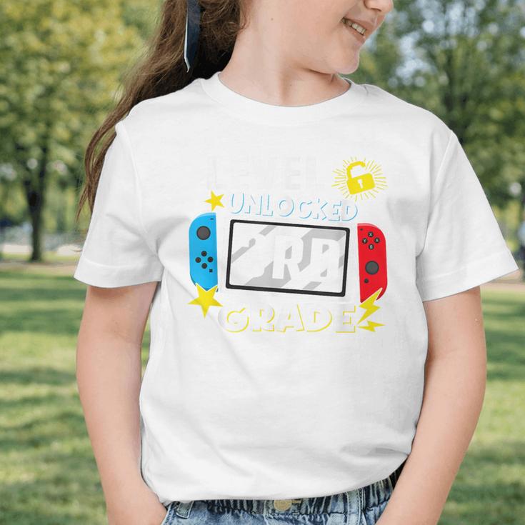 First Day Of 3rd Grade Level Unlocked Game Back To School Graphic Toddler T-Shirt