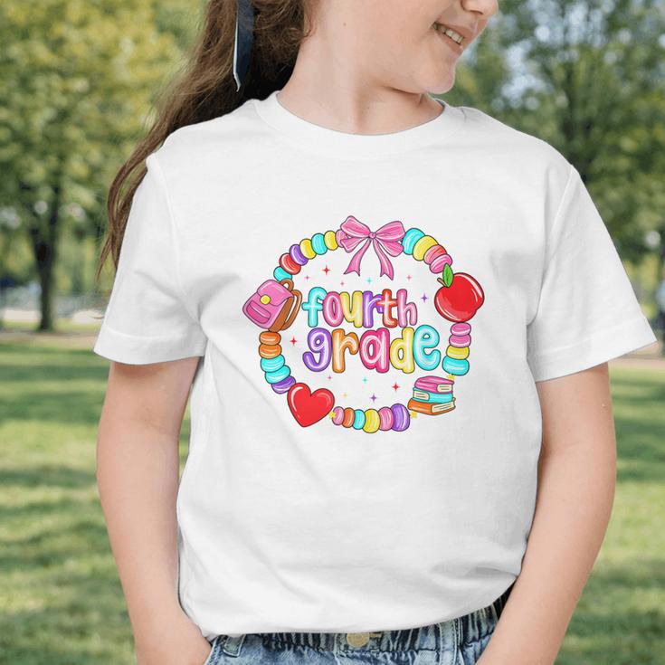 First Day Of 4th Grade Friendship Bracelet Back To School Graphic Toddler T-Shirt