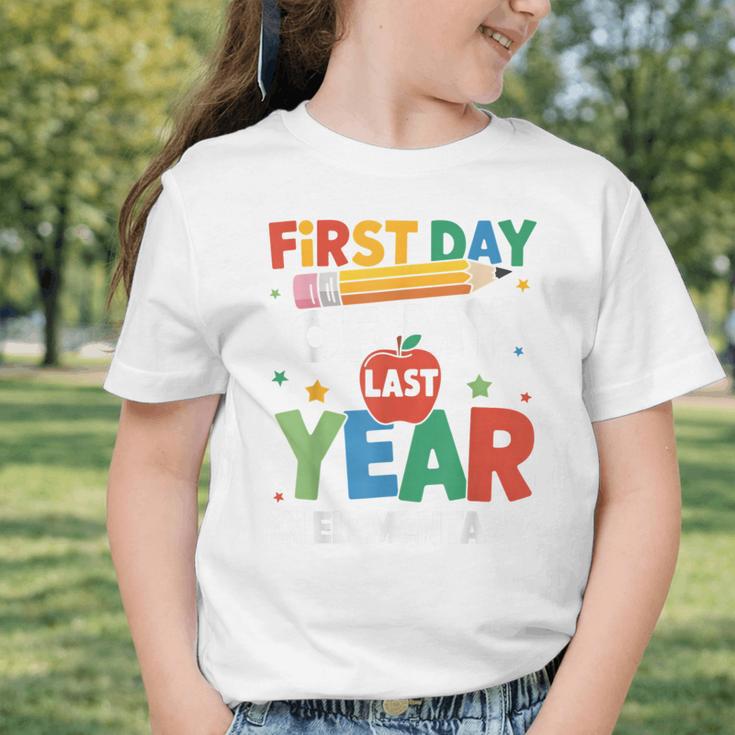 First Day Of My Last Year In Elementary Back To School Graphic Toddler T-Shirt