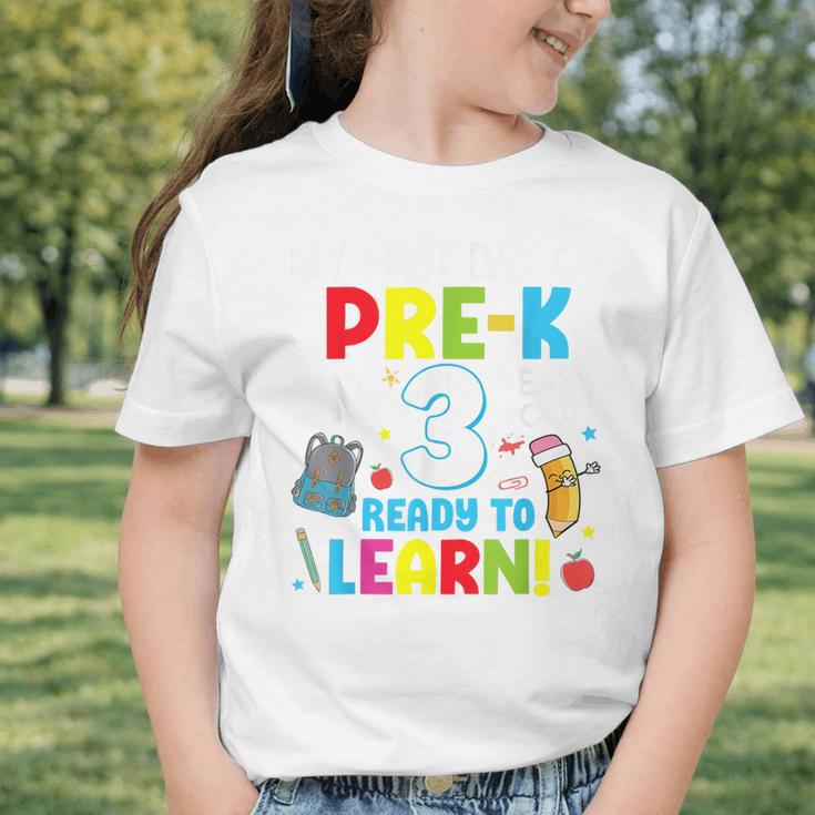 My First Day Of Pre-k Back To School Preschool Girls Boys Graphic Toddler T-Shirt