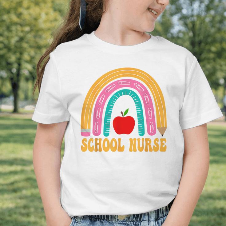 First Day Of School Nurse Back To School Rainbow Pencil Graphic Toddler T-Shirt First Day Of School Nurse Back To School Rainbow Pencil Graphic Toddler T-Shirt