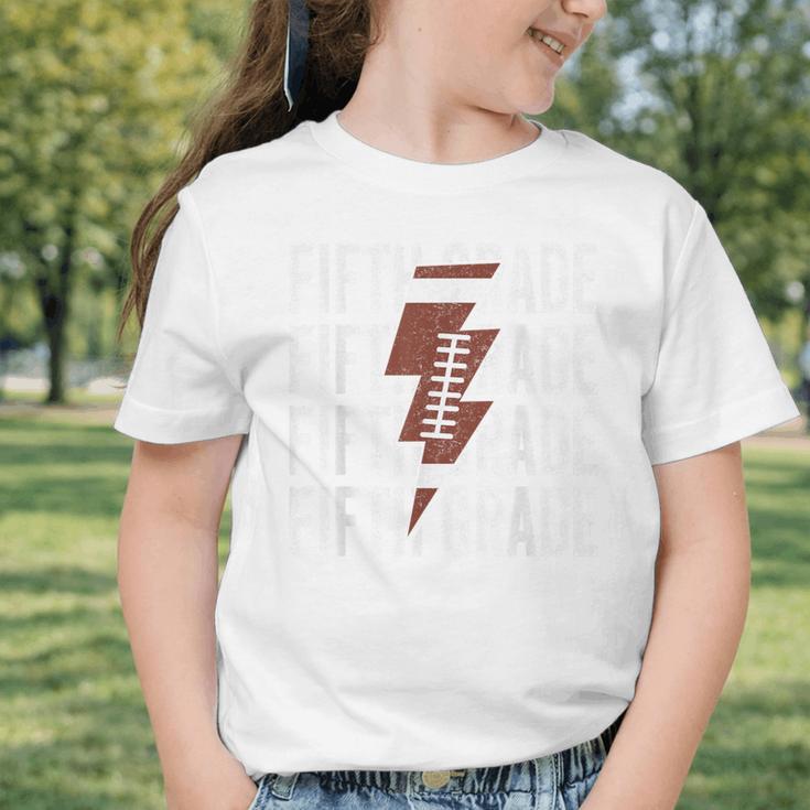 Football Fifth Grade First Day Of 5th Grade Back To School Graphic Toddler T-Shirt Football Fifth Grade First Day Of 5th Grade Back To School Graphic Toddler T-Shirt