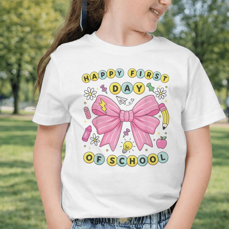 Friendship Bracelet Coquette Bow Back To School Girl Kids Graphic Toddler T-Shirt Friendship Bracelet Coquette Bow Back To School Girl Kids Graphic Toddler T-Shirt