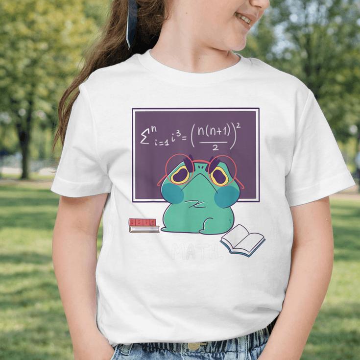 Frog Hates Math Kawaii Science Back To School Kids Graphic Toddler T-Shirt Frog Hates Math Kawaii Science Back To School Kids Graphic Toddler T-Shirt
