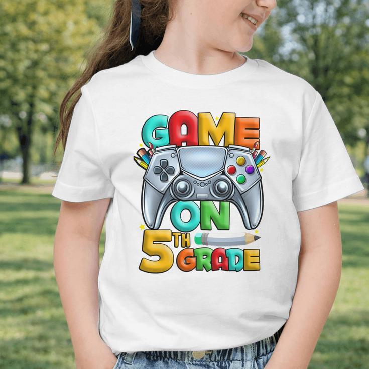 Game On 5th Grade Back To School 5th Grade Level Unlocked Performance Graphic Toddler T-Shirt