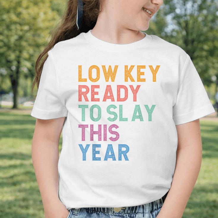 Gen Z Alpha Back To School Low Key Ready To Slay This Year Graphic Toddler T-Shirt Gen Z Alpha Back To School Low Key Ready To Slay This Year Graphic Toddler T-Shirt