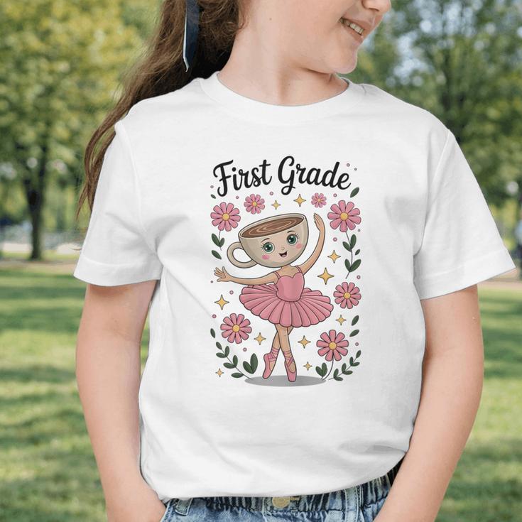 Girls Back To School Cappuccina Italian Brainrot First Grade Graphic Toddler T-Shirt Girls Back To School Cappuccina Italian Brainrot First Grade Graphic Toddler T-Shirt